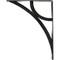 Ekena Millwork Galveston Wrought Iron Bracket, (Triple center brace), Antiqued Pewter 2"W x 12"D x 15"H BKTM02X12X15TGLAPW - alternate 2